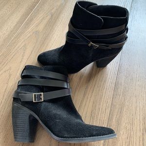 Dolce vita black suede booties